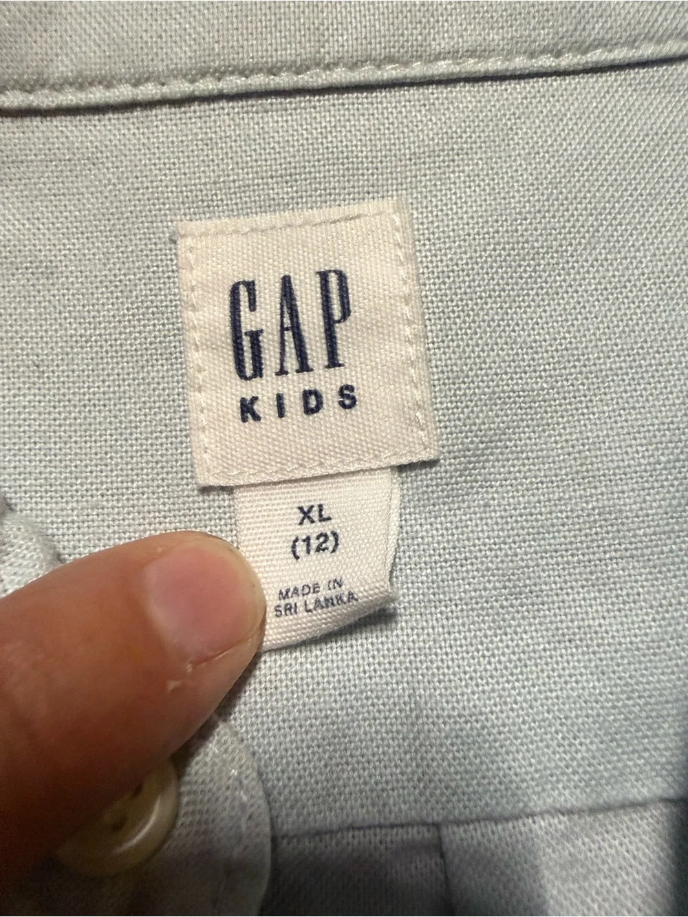 GAP Kids Light Blue Shirt with Skateboard Print Youth XL